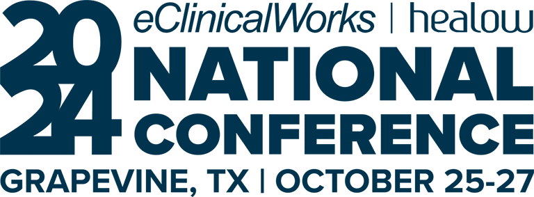 2024 eClinlcaWorks & healow National Conference logo