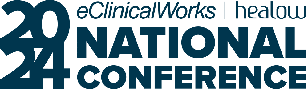 eClinicalWorks healow 2024 National Conference logo