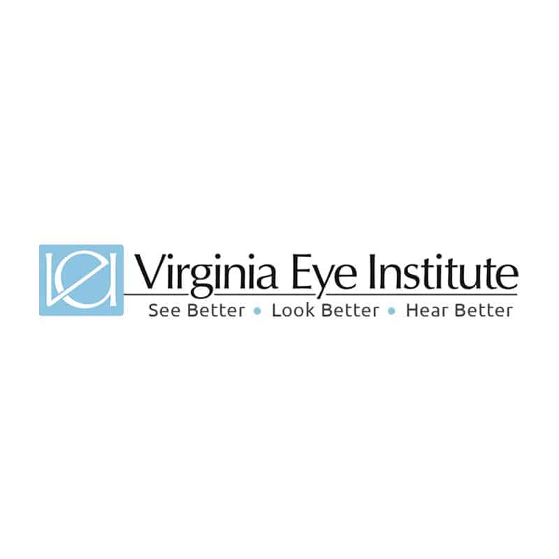 Virginia Eye Institute Logo. See Better, Look Better, Hear Better
